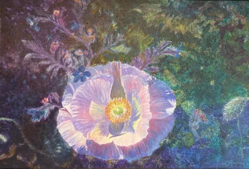 Ramage-Lynne Roadside-Silk Oil-on-canvas