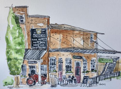 StephLee-EcoCafe-WatercolourColouredPencil
